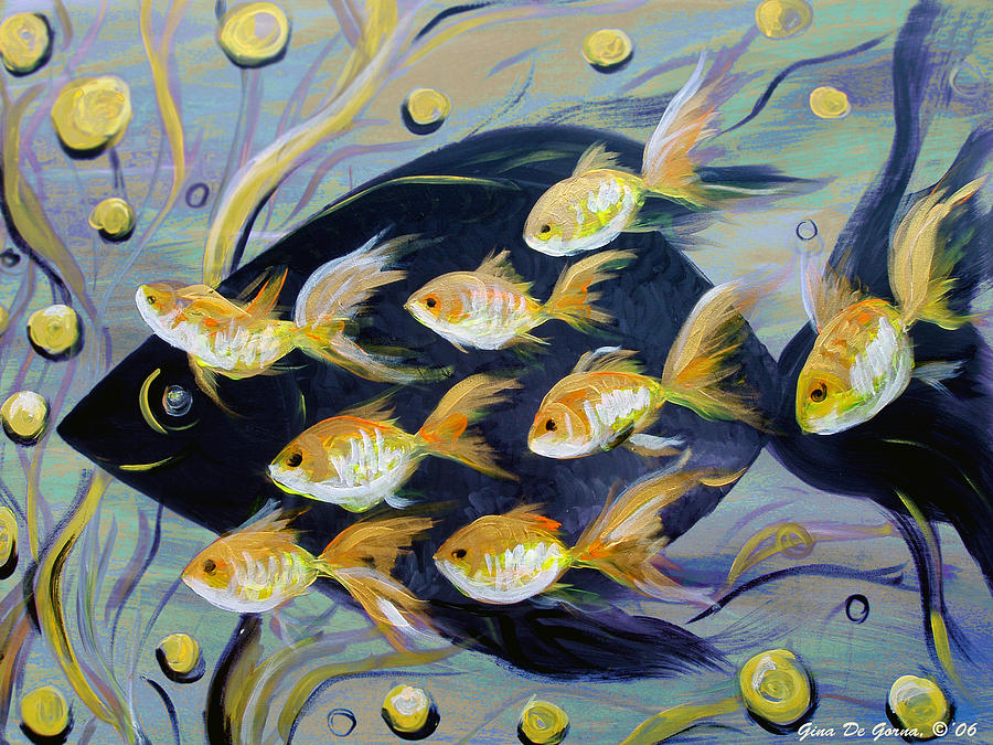8 Gold Fish Painting