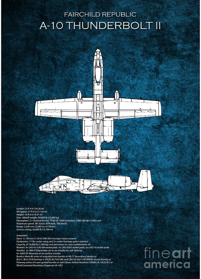 A-10 Digital Art - A-10 Thunderbolt II  #2 by Airpower Art
