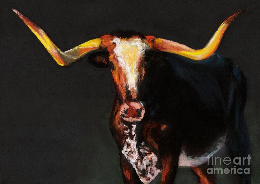 Cow Painting - A Diamond in the Rough #2 by Frances Marino