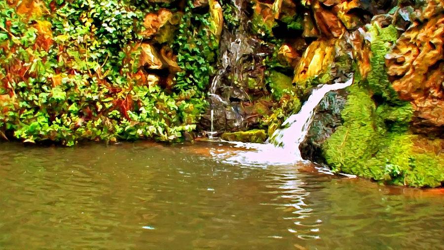 A Digitally Converted Painting Of Fairy Glen In Sefton ...