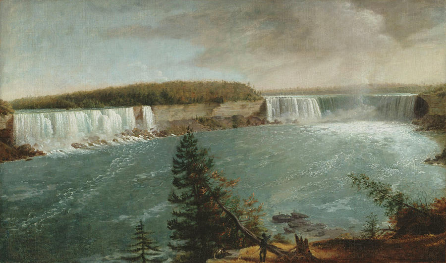 A Distant View Of The Falls Of Niagara Painting By John Vanderlyn 