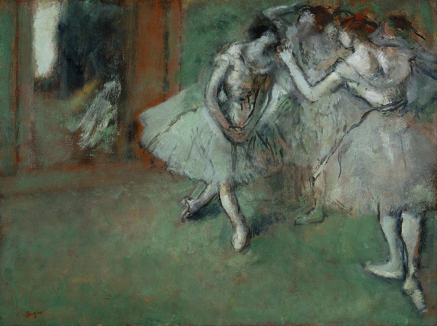 A Group Of Dancers #2 Painting by Edgar Degas