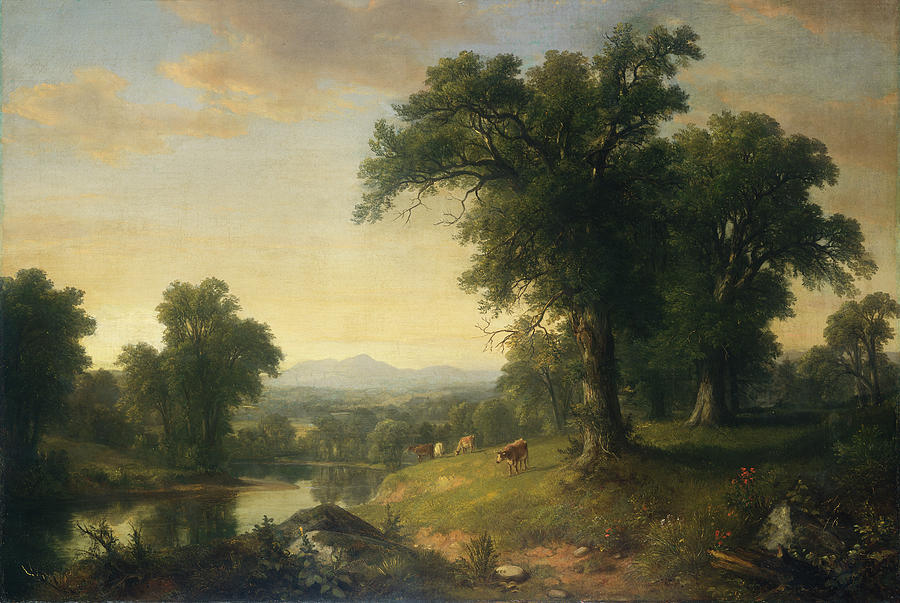 A Pastoral Scene #2 Painting by Asher Brown Durand