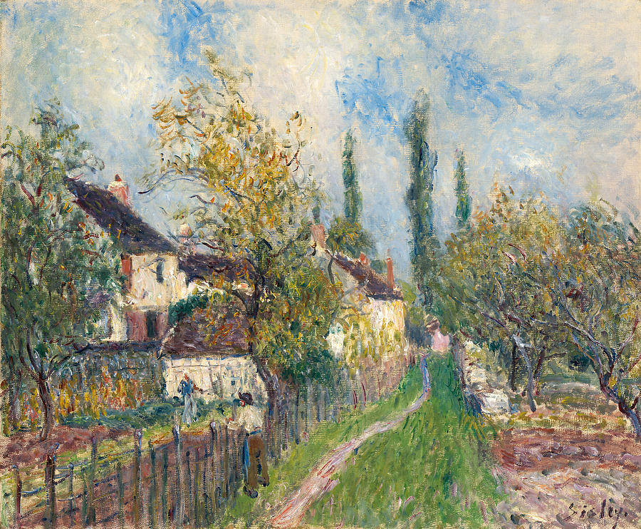 A Path at Les Sablons #2 Painting by Alfred Sisley