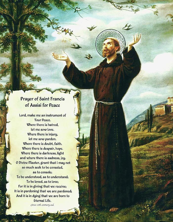 A Simple Prayer For Peace By St Francis Of Assisi From 15 17 To Paris