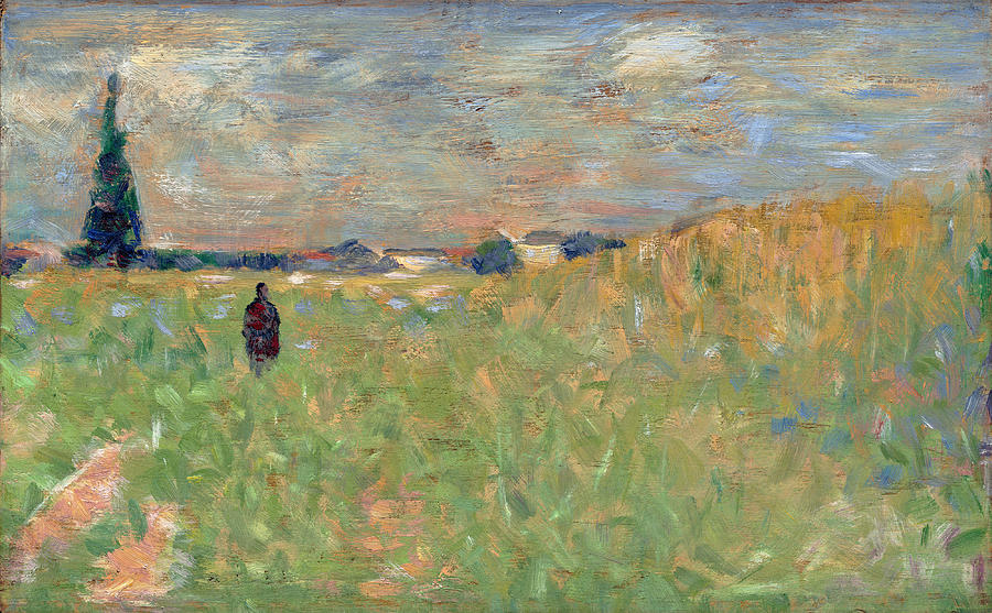 A Summer Landscape #3 Painting by Georges Seurat