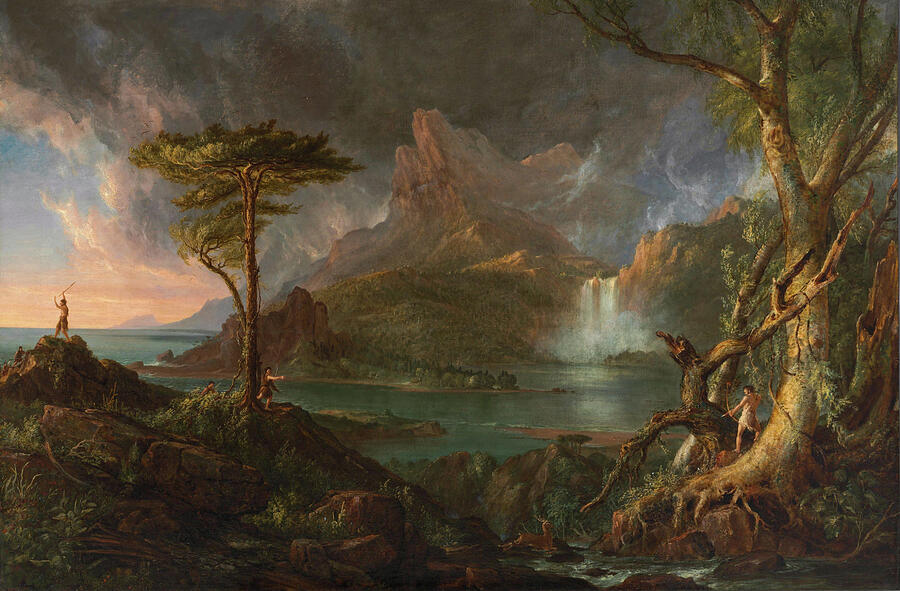 A Wild Scene, from 1831-1832 Painting by Thomas Cole