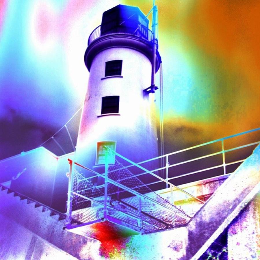 Summer Photograph - Abstract Lighthouse #2 by Chris Drake