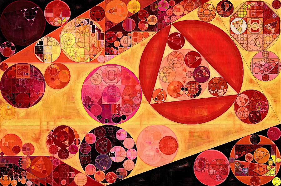 Abstract Digital Art - Abstract painting - Bulgarian rose #2 by Vitaliy Gladkiy