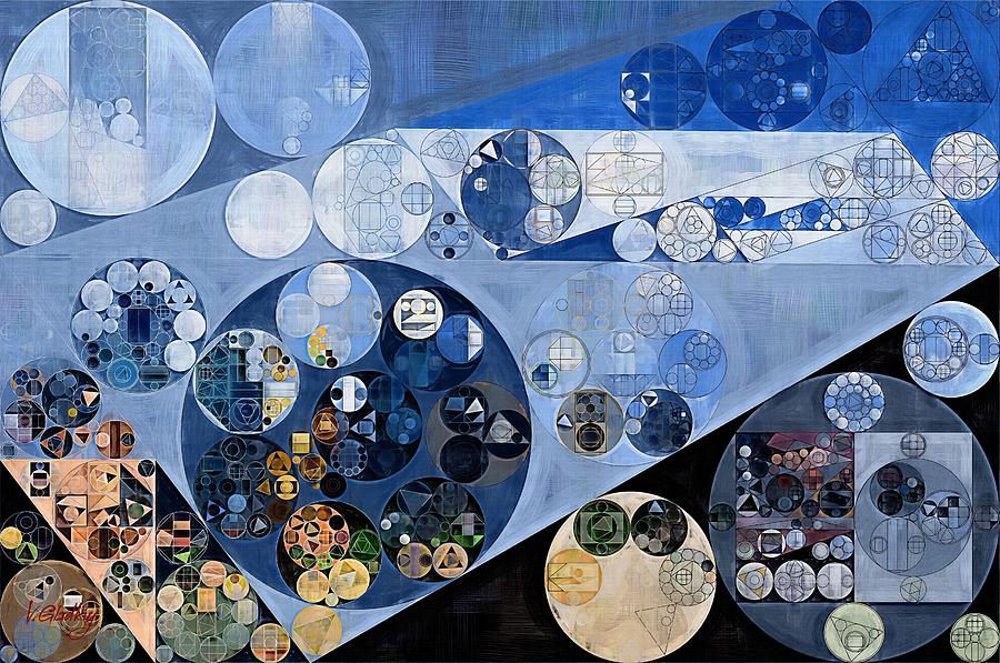 Abstract painting - Echo blue #2 Digital Art by Vitaliy Gladkiy