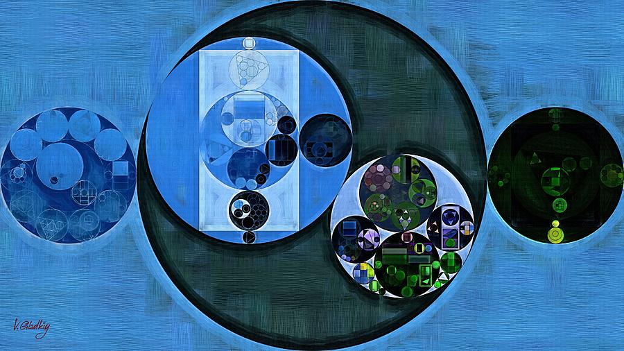 Abstract painting - Jordy blue #2 Digital Art by Vitaliy Gladkiy