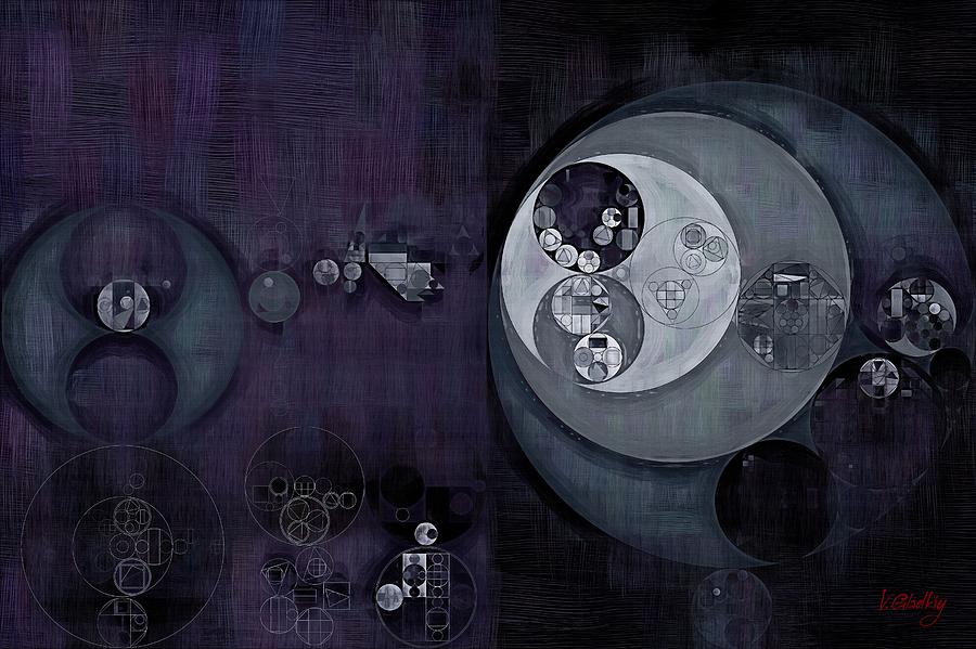 Abstract painting - Regent grey #2 Digital Art by Vitaliy Gladkiy