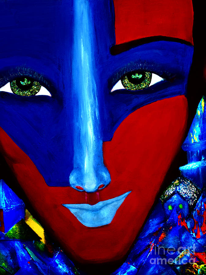 Abstract Face Painting - Abstract Three by Patricia Motley Abstract Face Painting - Abstract Three by Patricia Motley