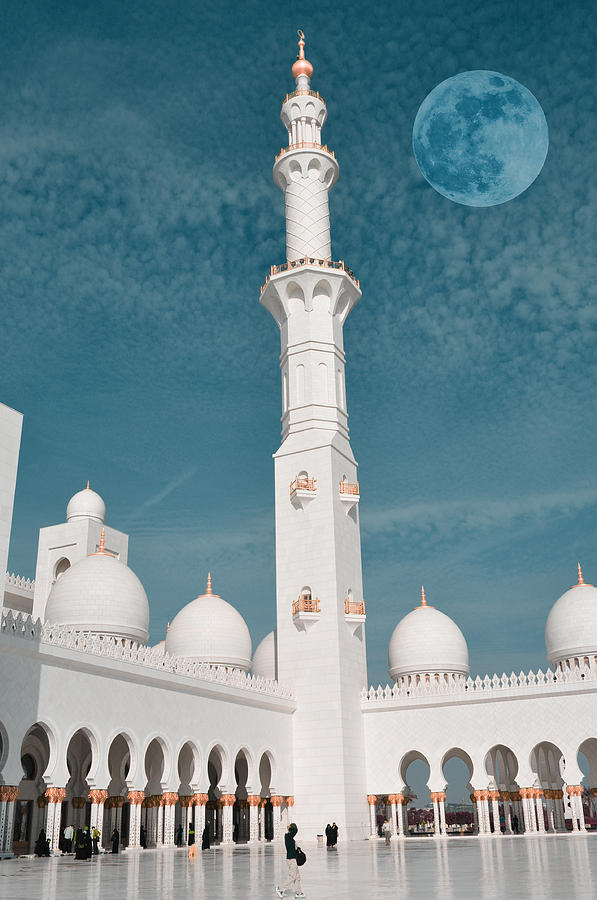 abu dhabi The Minaret #2 Painting by Celestial Images