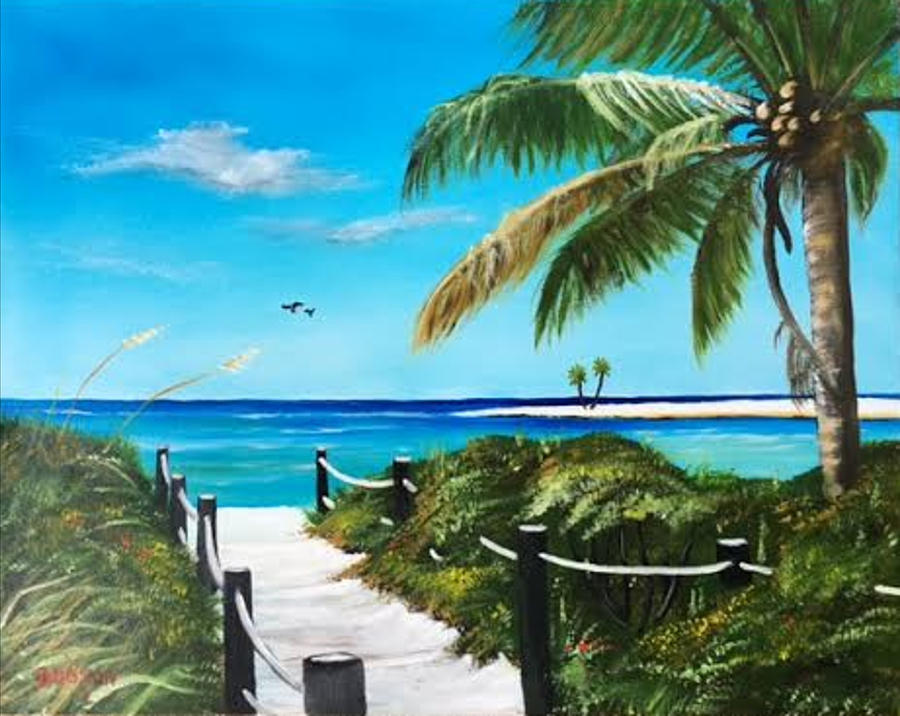 Access To The Beach #1 Painting by Lloyd Dobson