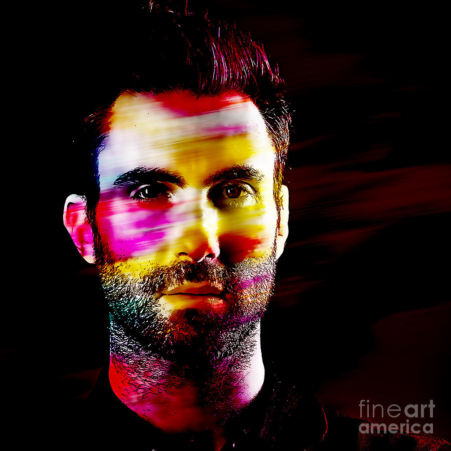 Adam Levine Collection #2 Mixed Media by Marvin Blaine