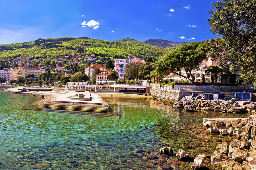Adriatic town of Opatija waterfront panoramic view #2 Photograph by Brch Photography