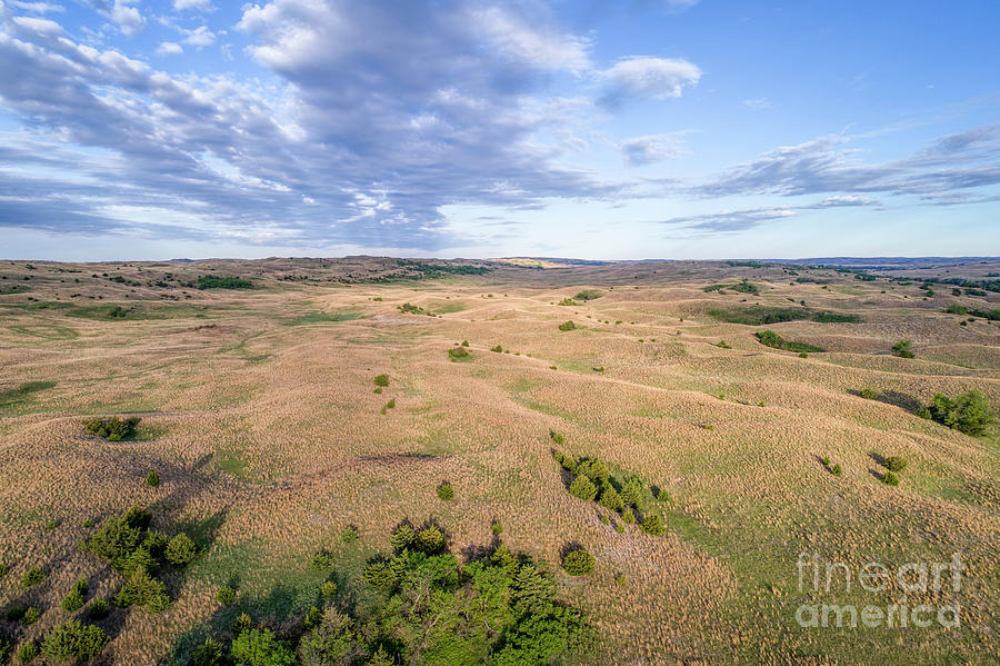aerial view of Nebraska Sandhills  #2 Photograph by Marek Uliasz