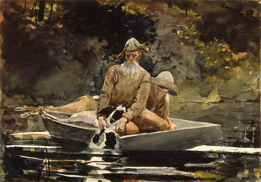 After the Hunt Drawing by Winslow Homer