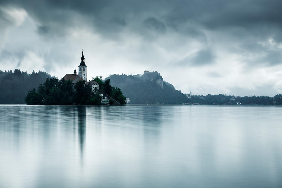 After the rain at Lake Bled Photograph by Ian Middleton