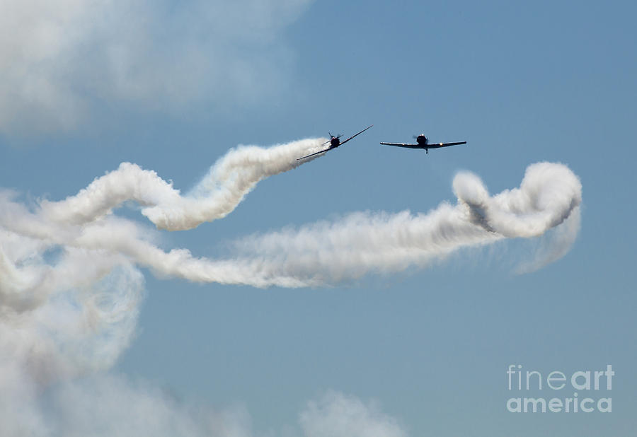 Airplanes Preforming Precision Aerial Maneuvers #2 Photograph by Anthony Totah