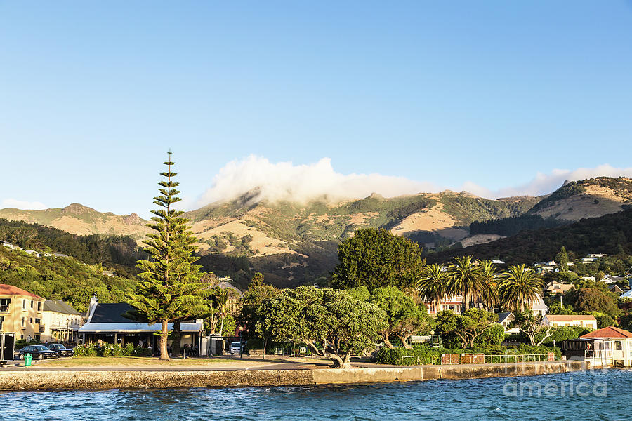 Akaroa village in the Banks peninsula in New Zealand #2 Photograph by Didier Marti