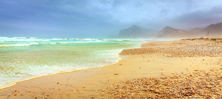 Al Mughsayl beach in Oman Photograph by Alexey Stiop