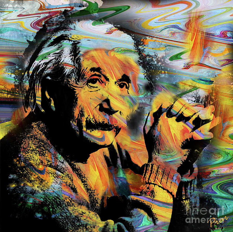 Albert Einstein By Prar Digital Art By Prar K Arts Fine Art America 