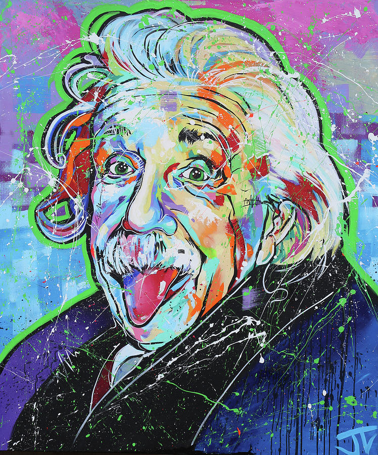 Albert Einstein Painting - Albert Einstein #2 by Jay V Art