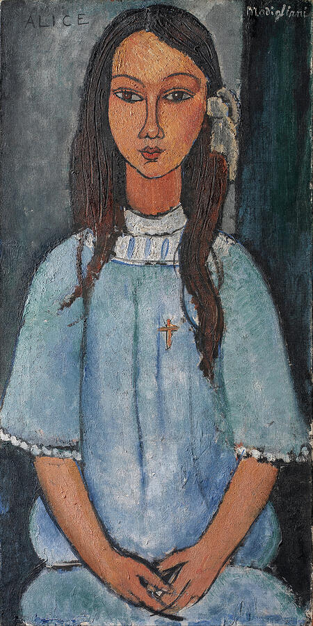 Alice by Amedeo Modigliani Painting by Amedeo Modigliani