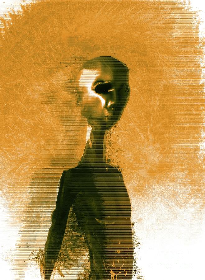 Alien Portrait Digital Art
