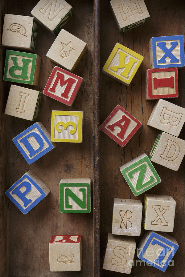 Alphabet Blocks #2 Photograph by Edward Fielding