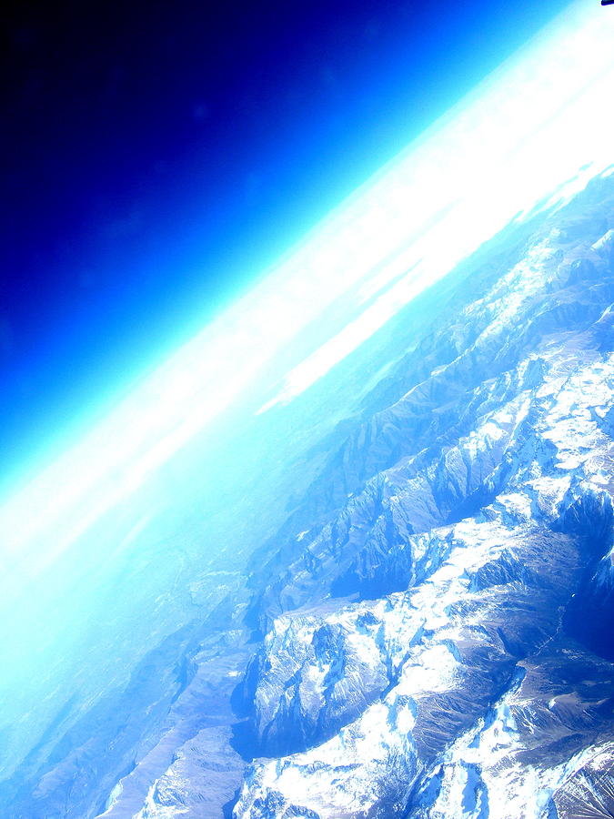 Alpine from sky #2 Photograph by Kumiko Mayer