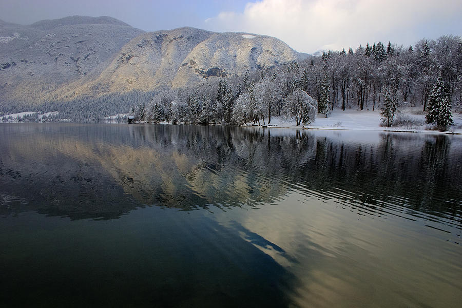 Alpine winter reflections #2 Photograph by Ian Middleton