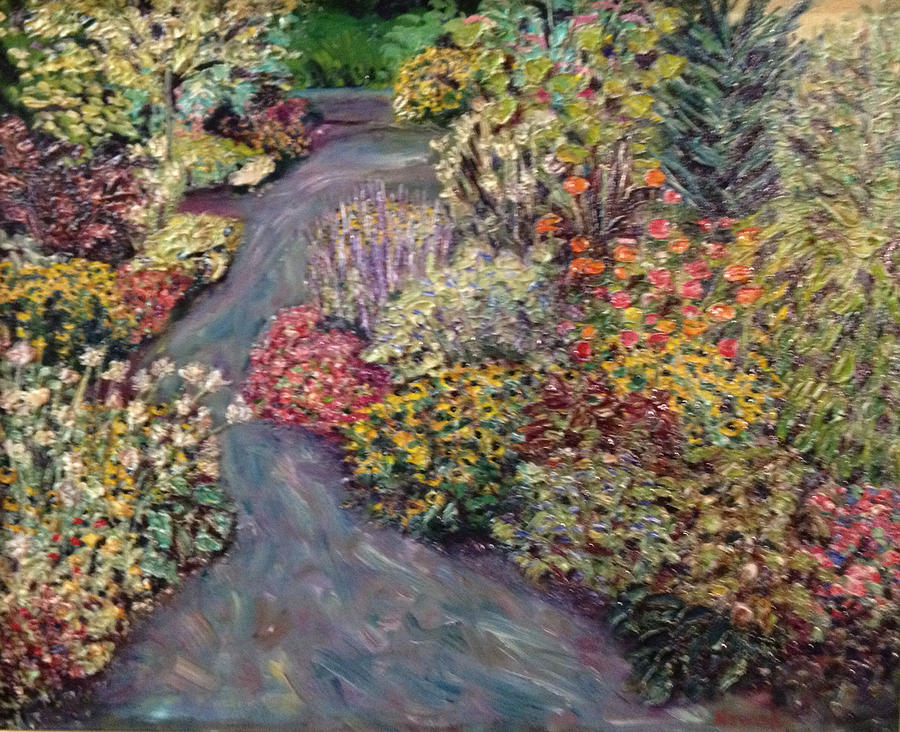 Flower Painting - Amelia Park Pathway #2 by Richard Nowak