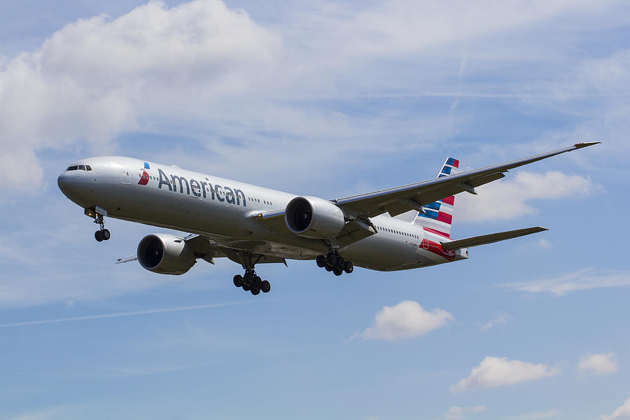American Photograph - American Airlines Boeing 777 #1 by David Pyatt