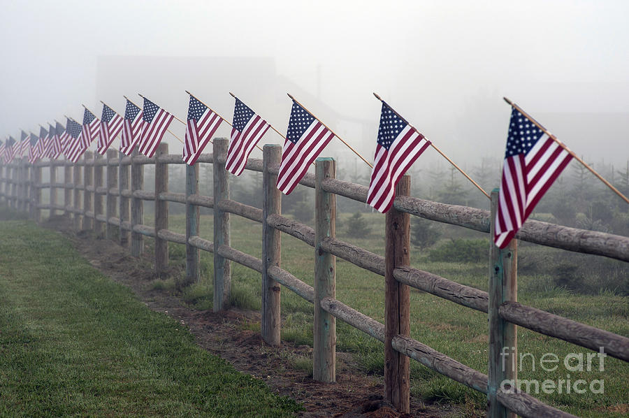 American Flag Farmland #2 Photograph by Jim Corwin