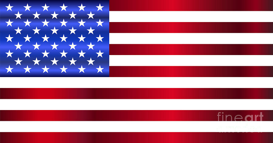 American Flag Mixed Media