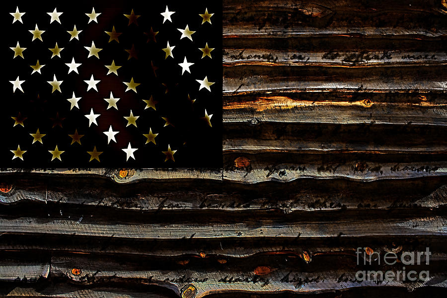 American Flag #2 Mixed Media by Marvin Blaine