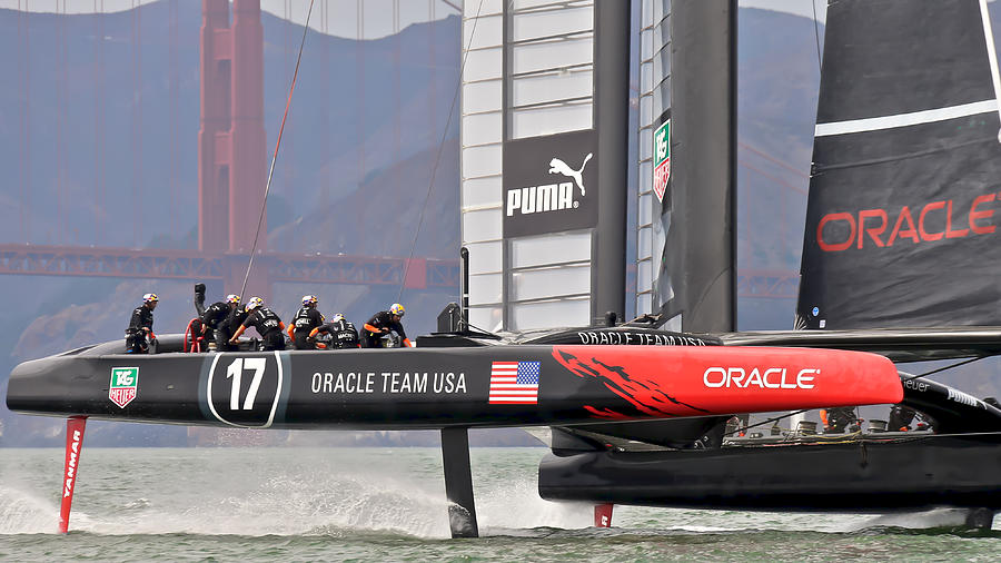 Americas Cup Oracle 2013 #1 Photograph by Steven Lapkin