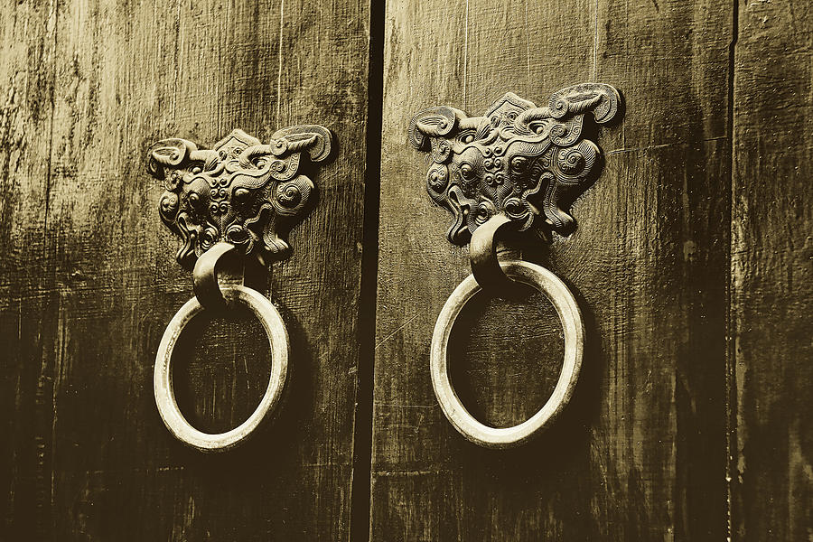 Ancient Door Knockers Of China #2 Photograph by Mountain Dreams
