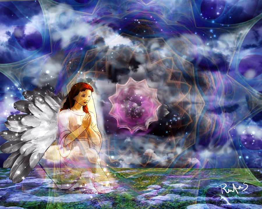 Angel of Gratitude Digital Art by Serenity Studio Art