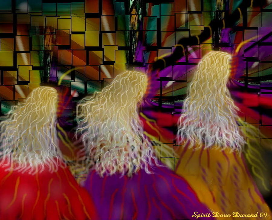 Angels To And Fro #2 Digital Art by Spirit Dove Durand