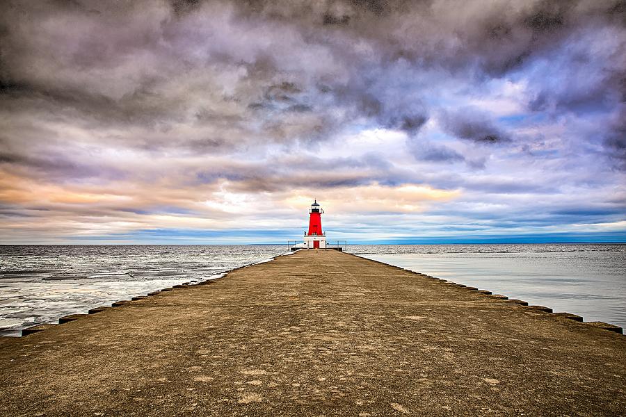 Ann Arbor Lighthouse In Michigan #2 Photograph by Alex Grichenko