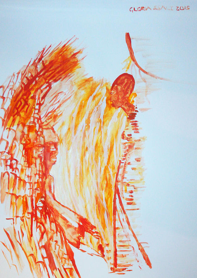 Jesus Christ Painting - Annunciation  #2 by Gloria Ssali