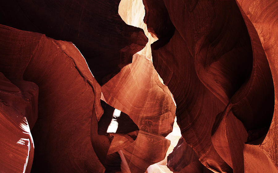 Antelope Canyon Photograph - Antelope Canyon Layers #1 by Yousif Hadaya
