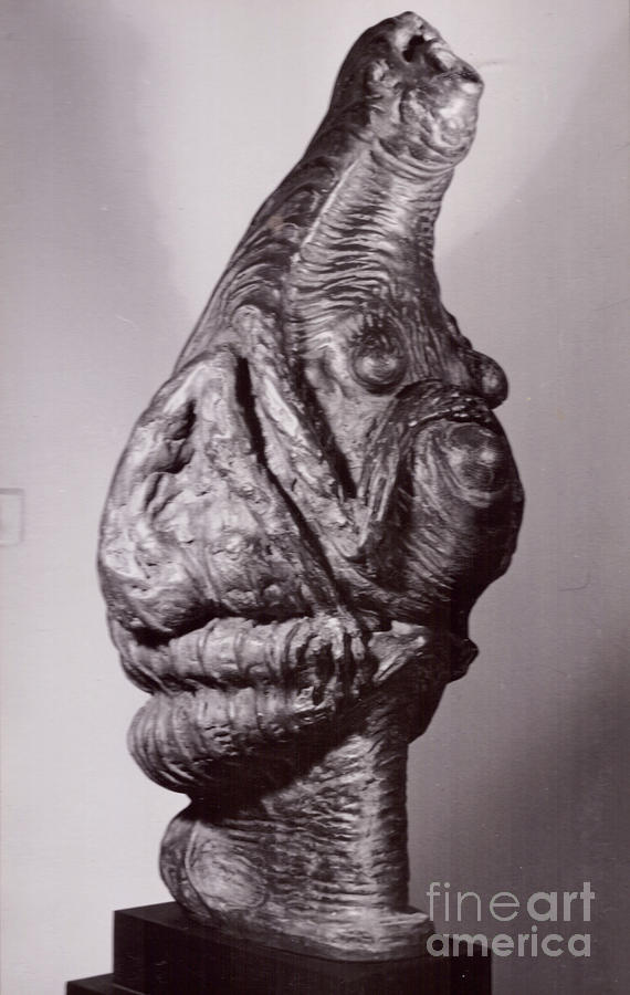 Ape Mother  #2 Sculpture by Robert F Battles