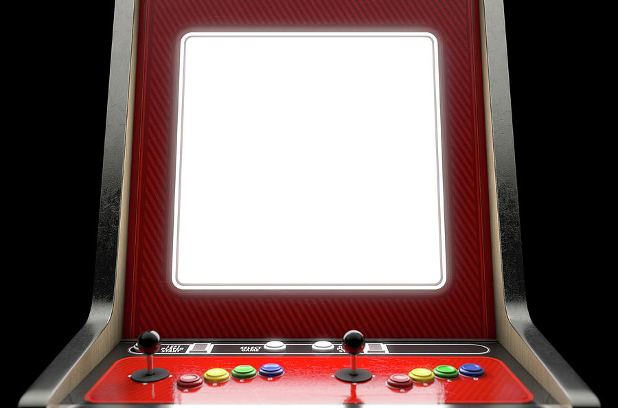 Arcade Machine Screen Digital Art By Allan Swart