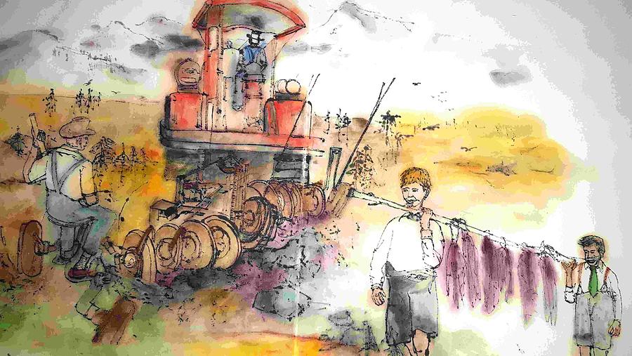 Art of Farming album #2 Painting by Debbi Saccomanno Chan