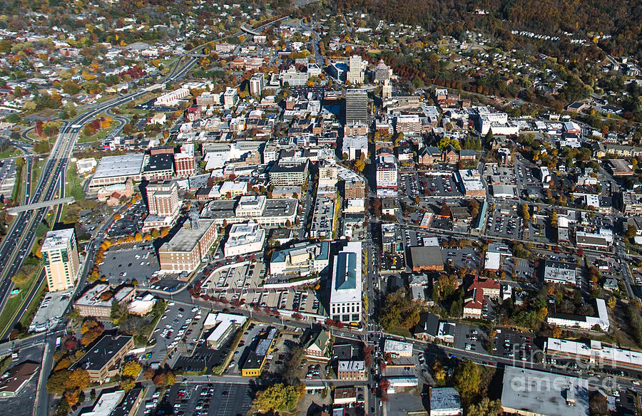 Asheville Aerial Photo #3 Photograph by David Oppenheimer